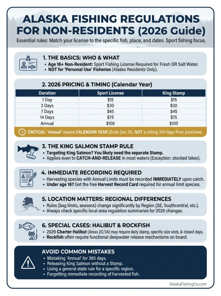 Alaska fishing regulations for non-residents provide essential rules and guidelines for successful fishing trips in the state.